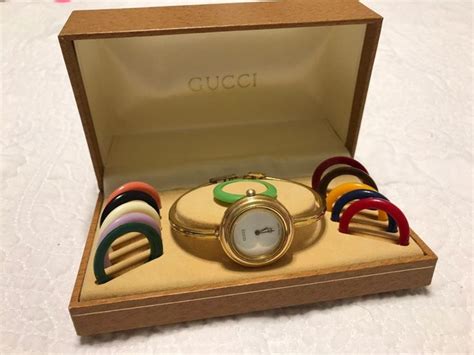 old gucci watch band|gucci watch interchangeable rings.